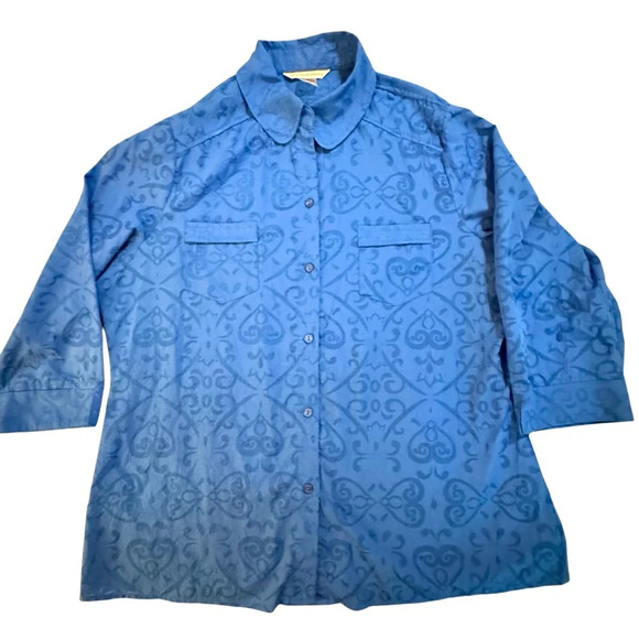 Allison Daley Women’s Button Up Blouse Size 16 - Picture 1 of 4